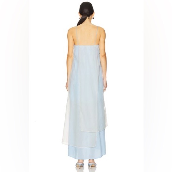 SWF Sheer Slip Maxi Dress in Sky Blue size S NWT - Picture 4 of 8